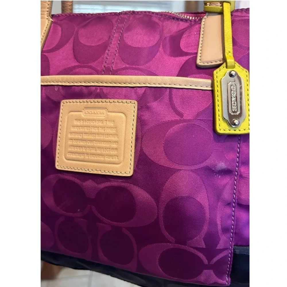 Coach legacy weekend east west‎ zip Tote Bag purse